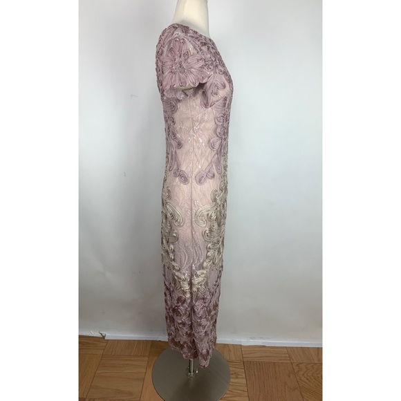 JS Collections Santiago Midi Dress In Pink Sand - Picture 4 of 8